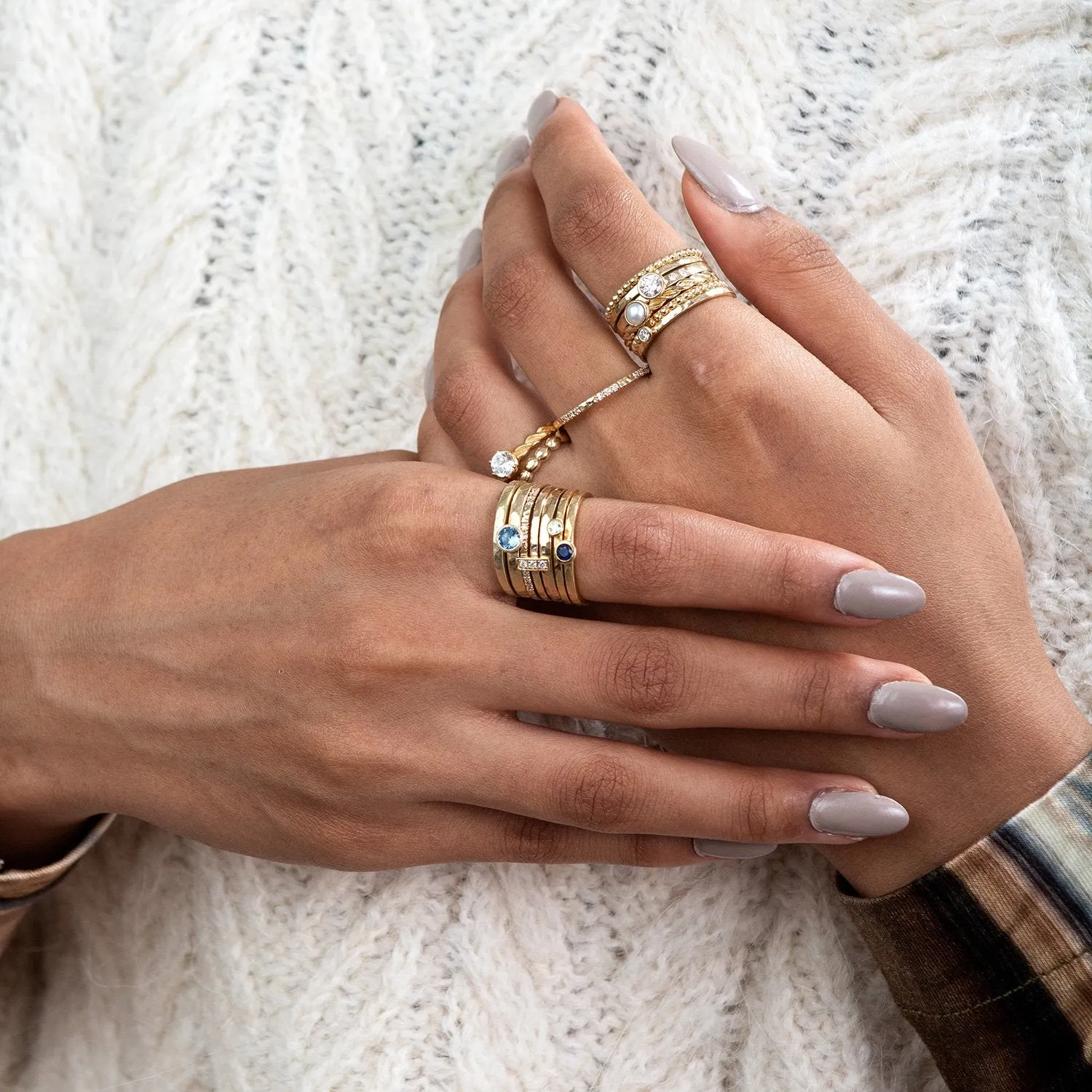 14k Dotty Narrative Ring