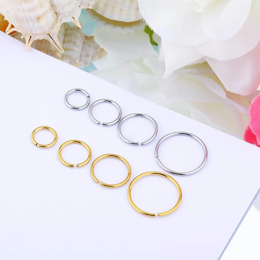 18G Simple Seamless Nose Hoop Cartilage Rings