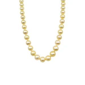 18K Yellow Gold Golden South Sea Pearl Strand - 20358570