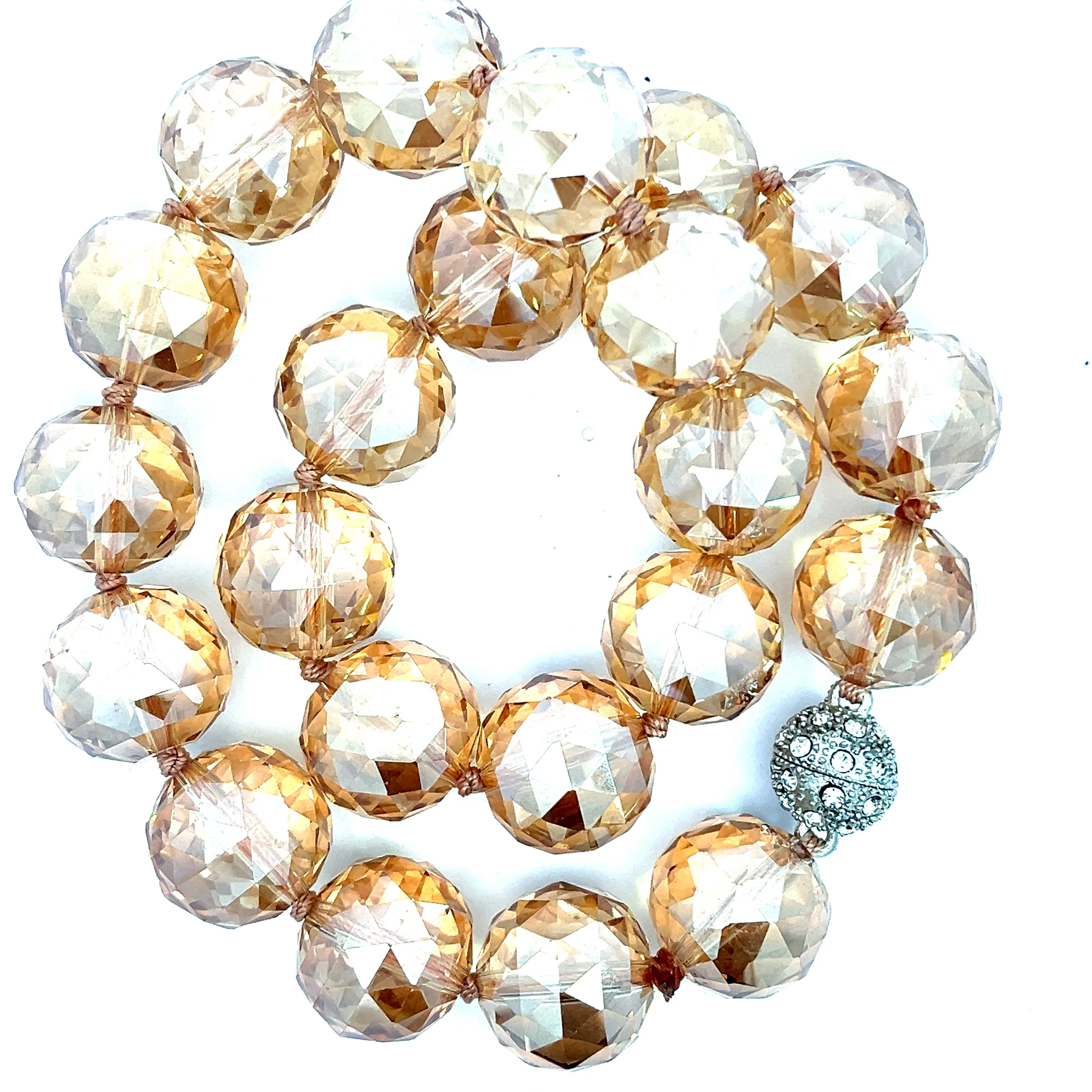 20mm Crystal Sphere Short Necklace