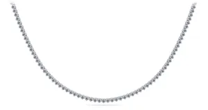 3 Prong Riviera Lab-Grown Diamond Necklace with 9.87 ct.(finished) 2.6mm