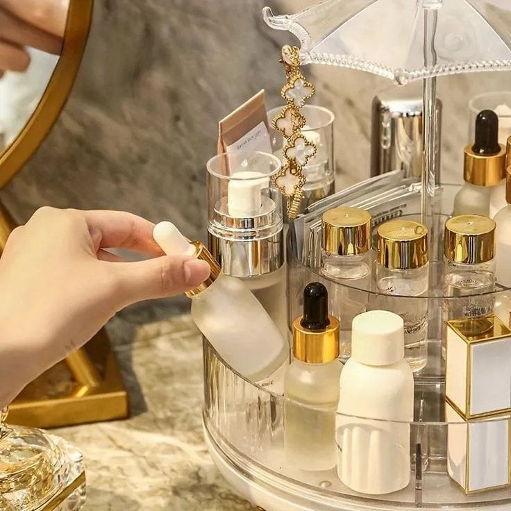 360 Rotating Cosmetic Storage Organizer