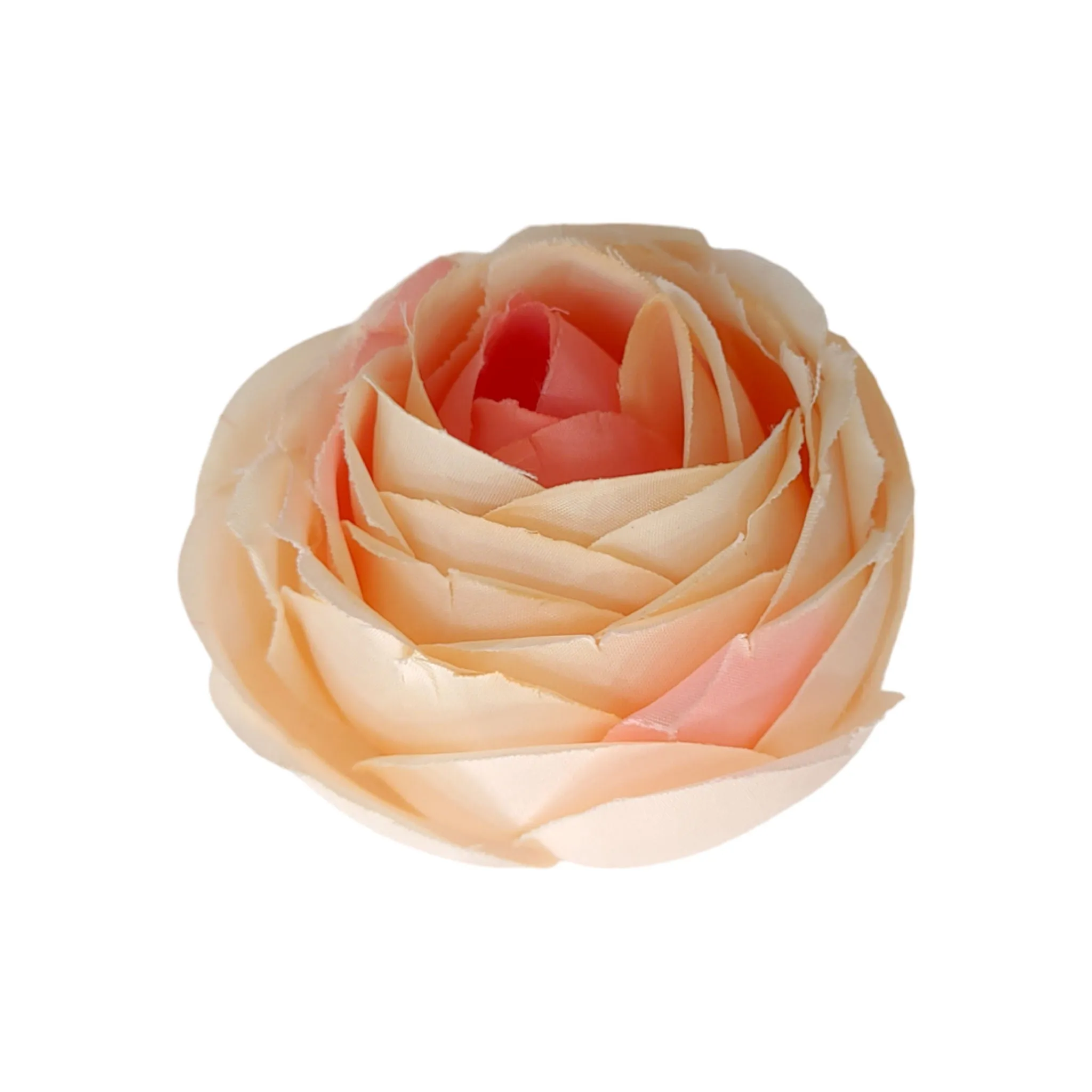 6.5 cm Big Cabbage  Rose Fabric Flower Head For Crafting or Decoration - 20 Pcs