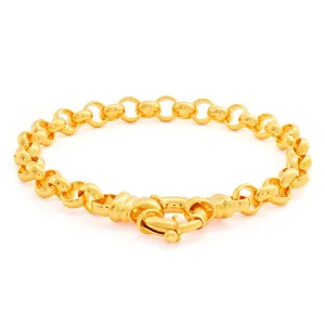 9ct Alluring Yellow Solid Gold Belcher Bracelet