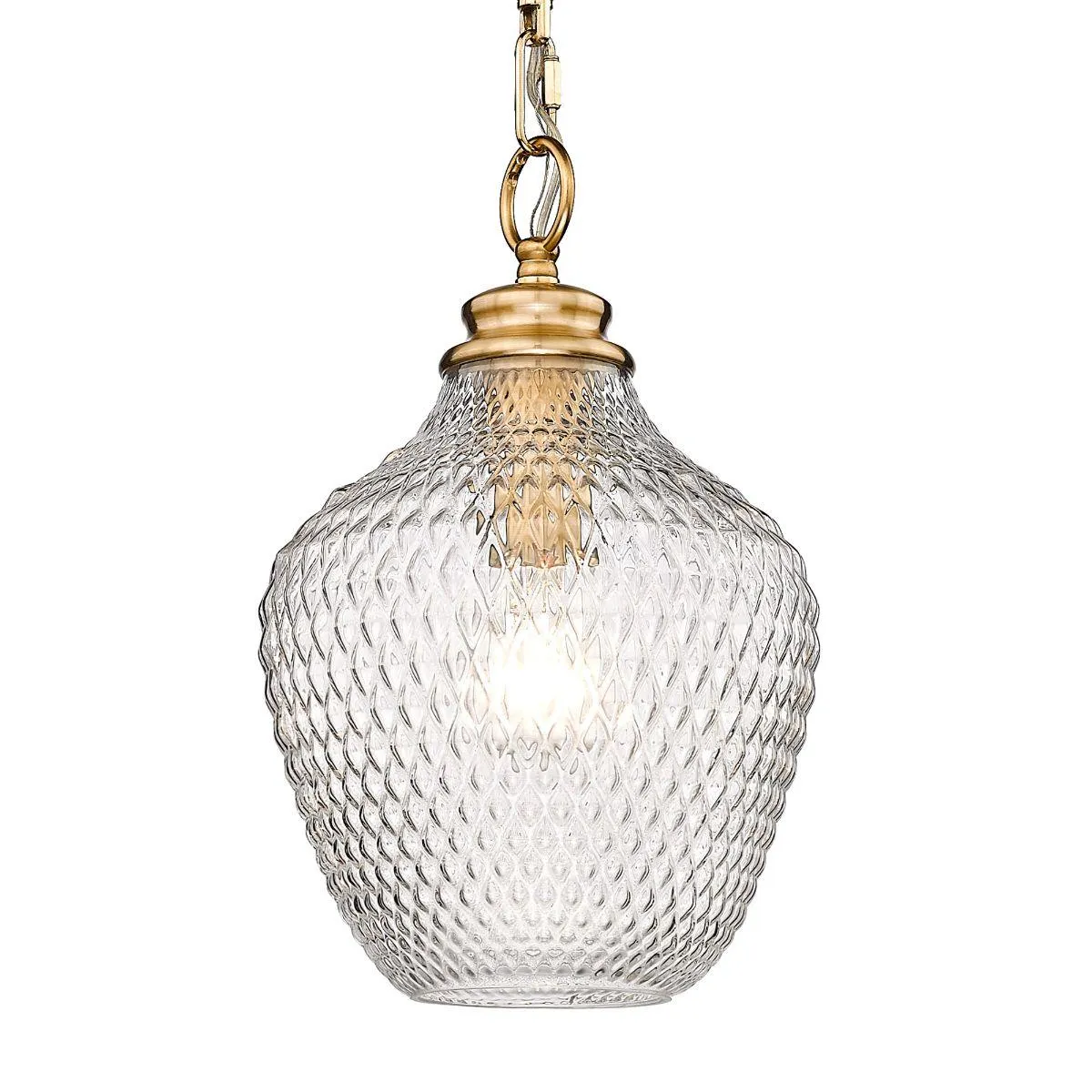 Adeline 9 in. Pendant Light Brushed Brass Finish