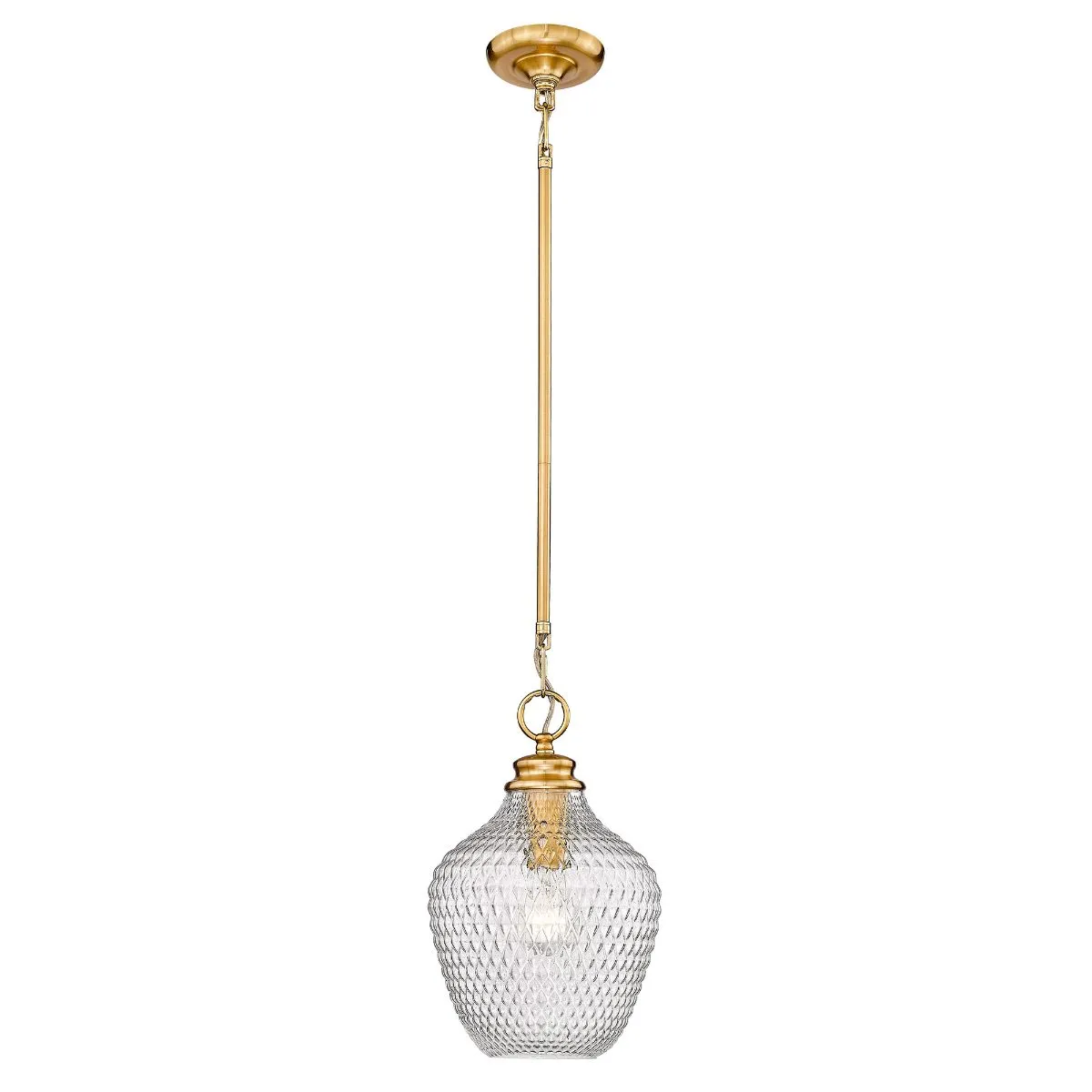 Adeline 9 in. Pendant Light Brushed Brass Finish