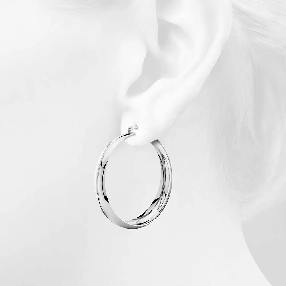 Annie Graduated Hoop Earrings 50mm