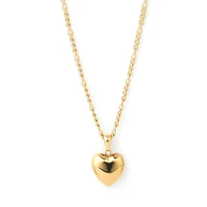 Arms of Eve Rose Heart Necklace - Gold