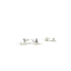 Aspen Leaf Silver Studs