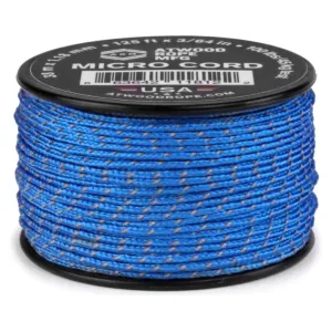 ATWOOD ROPE MFG MICRO CORD (125FT) - BLUE REFLECTIVE