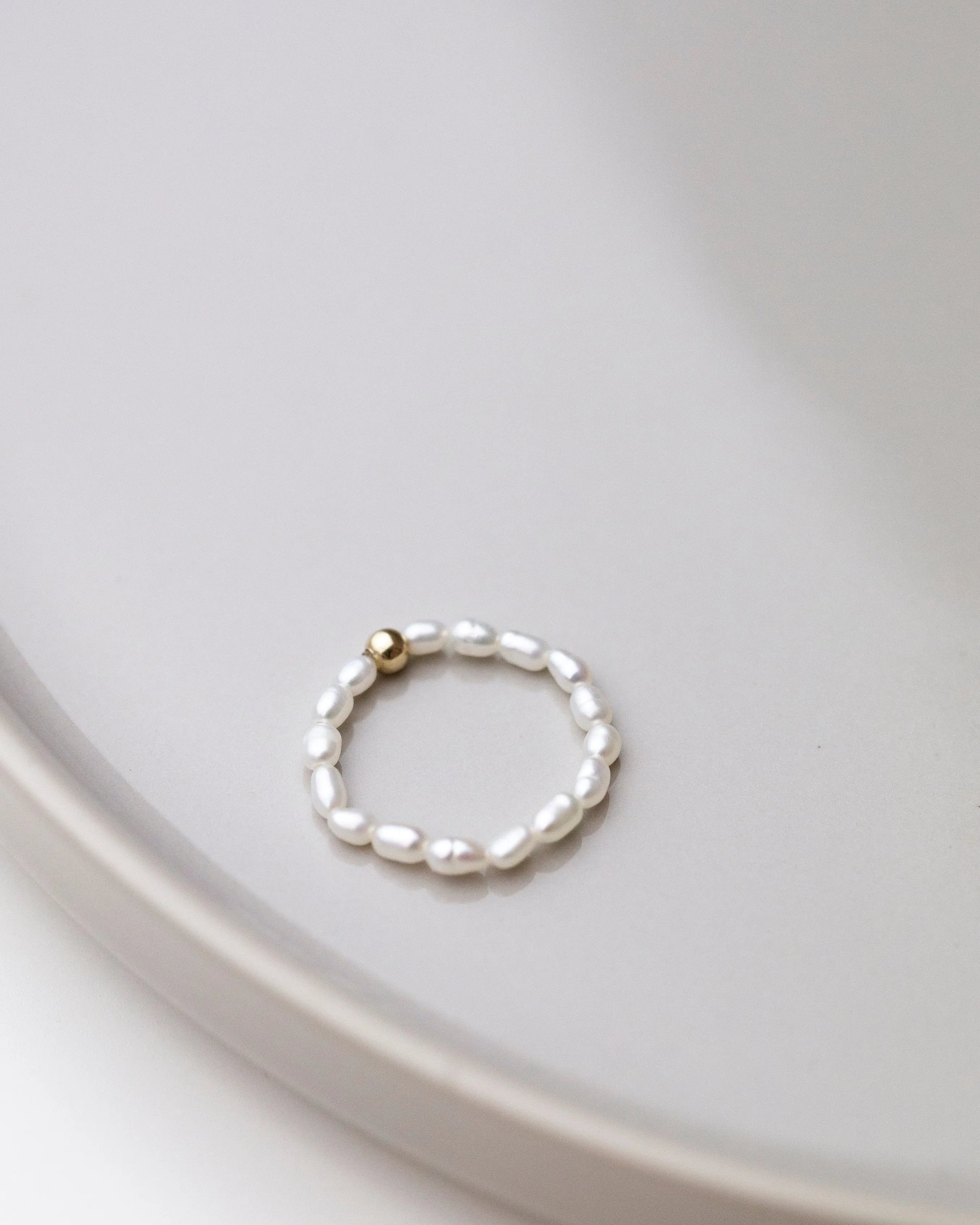 Baby Lotus Pearl Ring