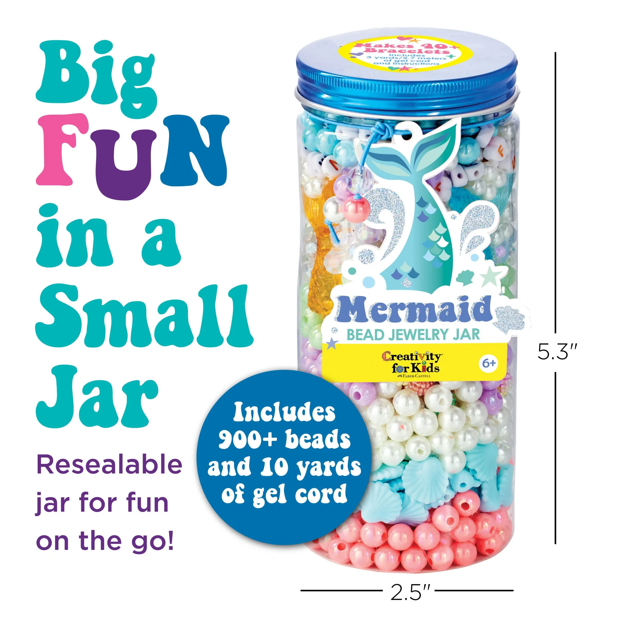 Bead Jewelry Jar Mermaid - #6477000