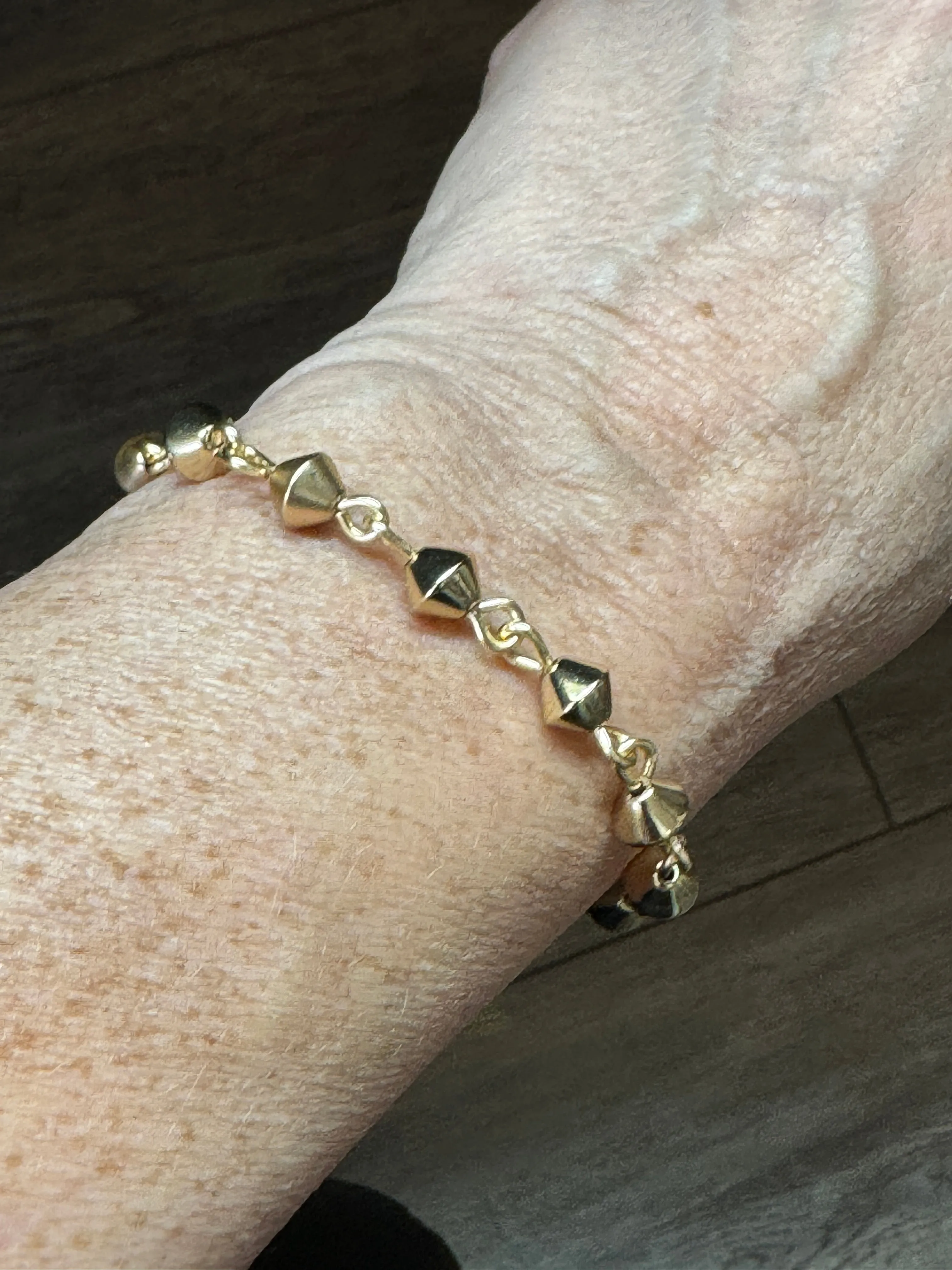 Bicone Golden Beads Betsy Bracelet