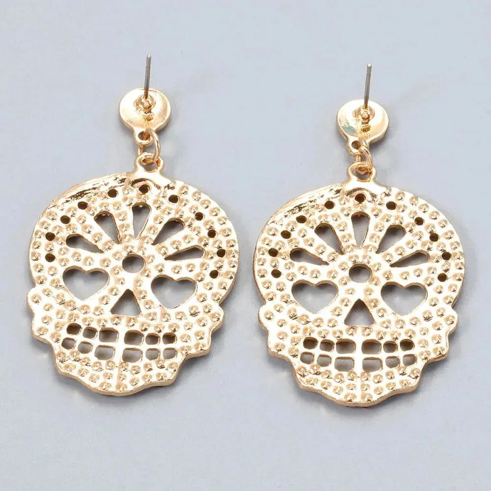 Bling Skull Earrings: Tap Into Your Edgy Fashion Style