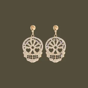 Bling Skull Earrings: Tap Into Your Edgy Fashion Style