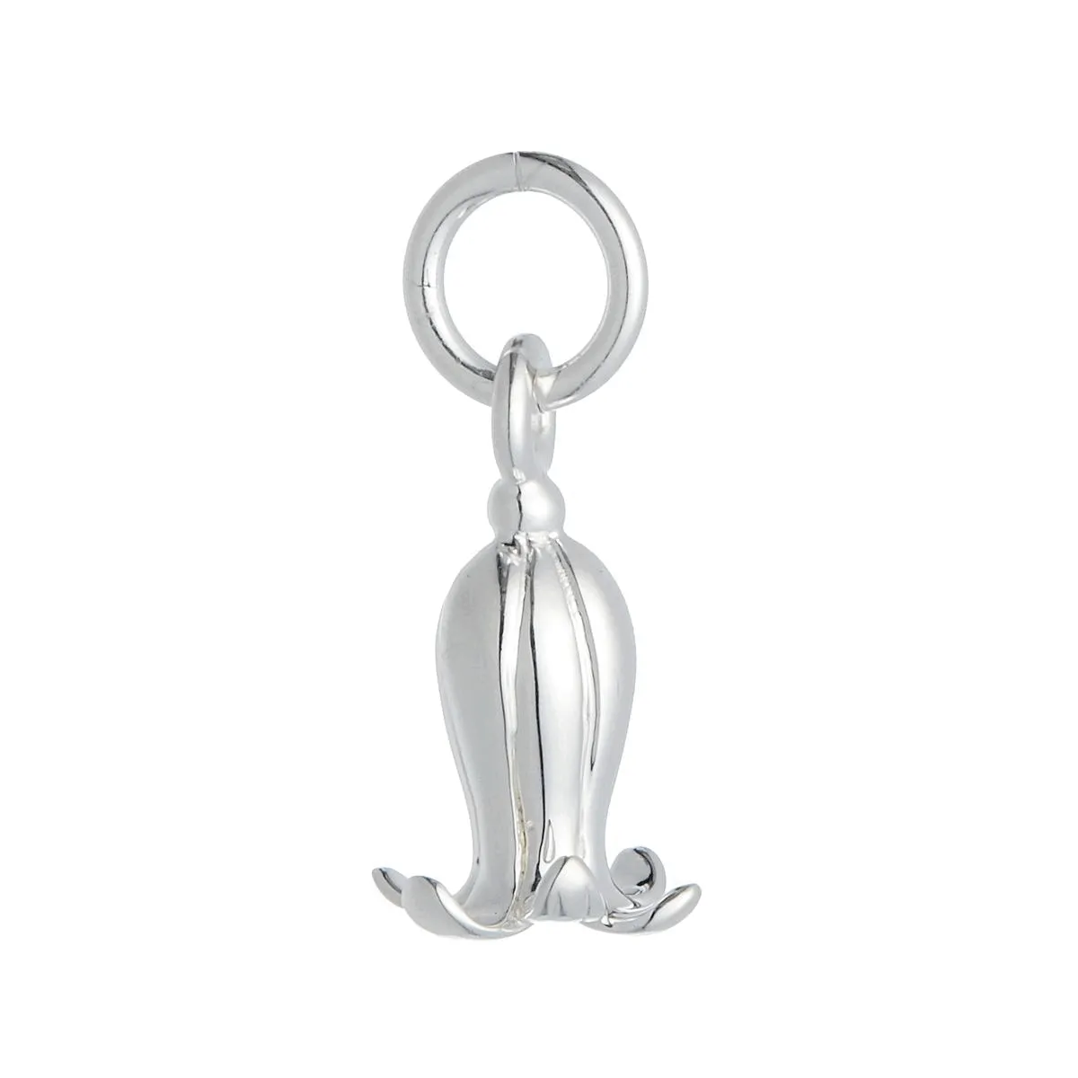 Bluebell Flower Silver Charm