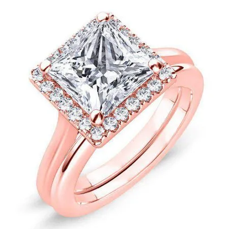 Callalily - Princess Lab Diamond Engagement Ring (IGI Certified)