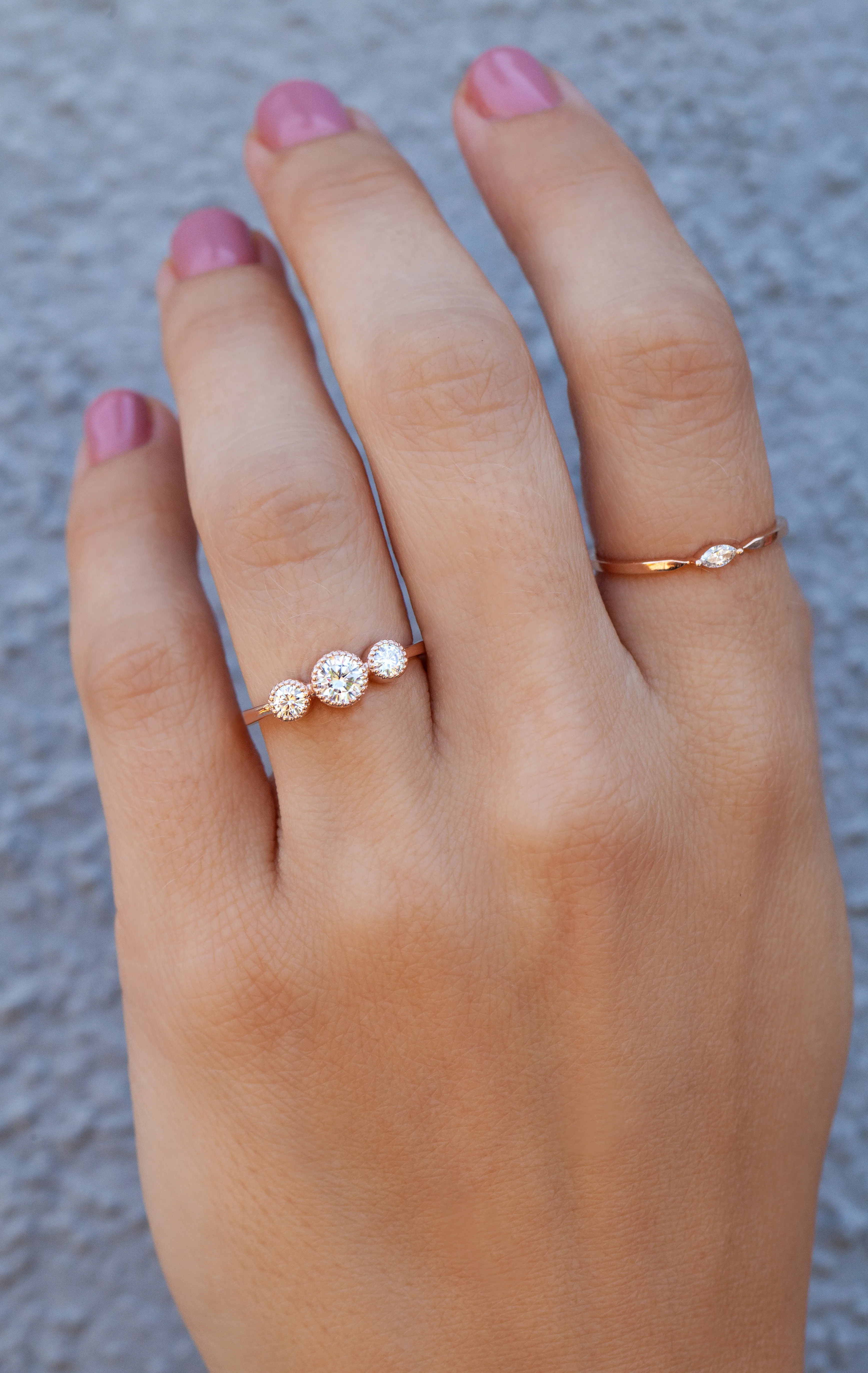 Champagne Eventide Ring (Ready to Ship)