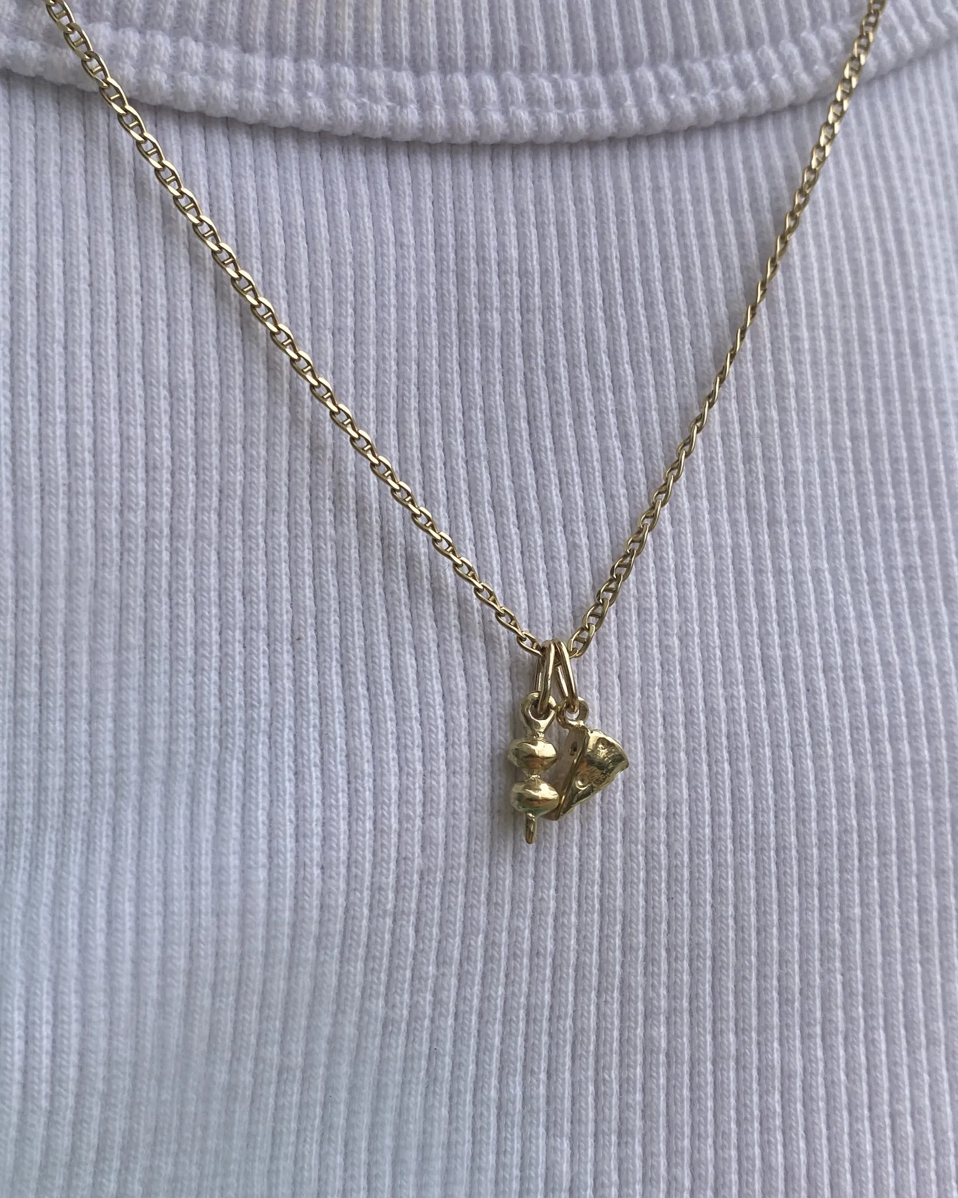 Cheese Pendant | Gold