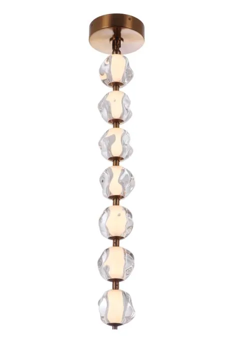 Craftmade 59491-SB-LED Jackie 7 Light LED Pendant in Satin Brass