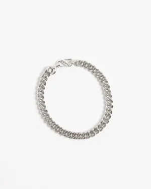 Cuban Link Bracelet 8mm in Silver