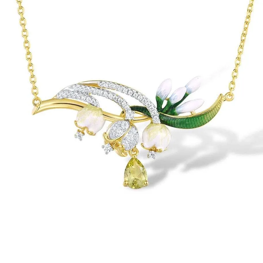 Delicate Flower with Created Diamond Jewelry Set