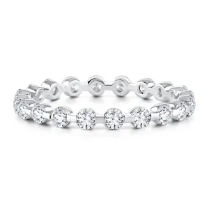 Delicate Round Diamond Eternity Band