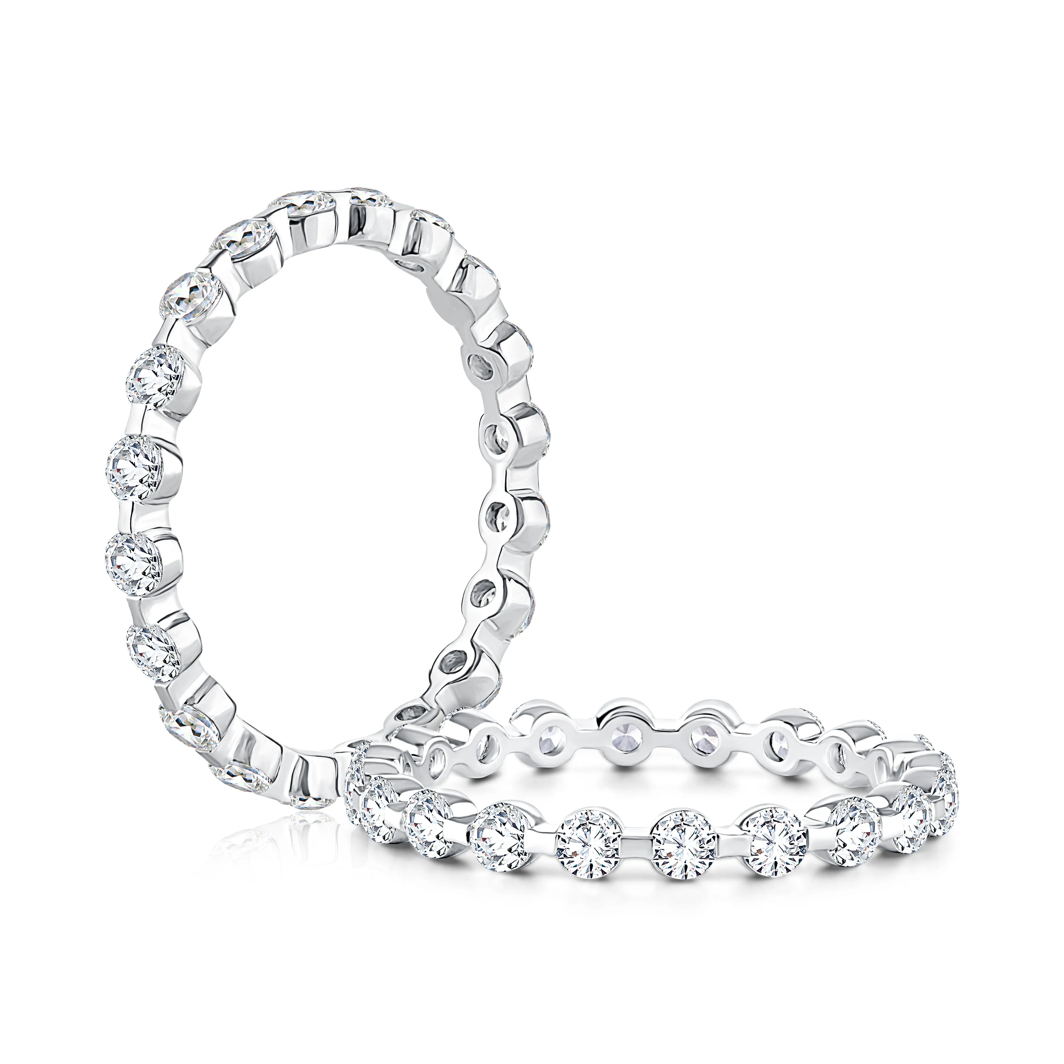 Delicate Round Diamond Eternity Band