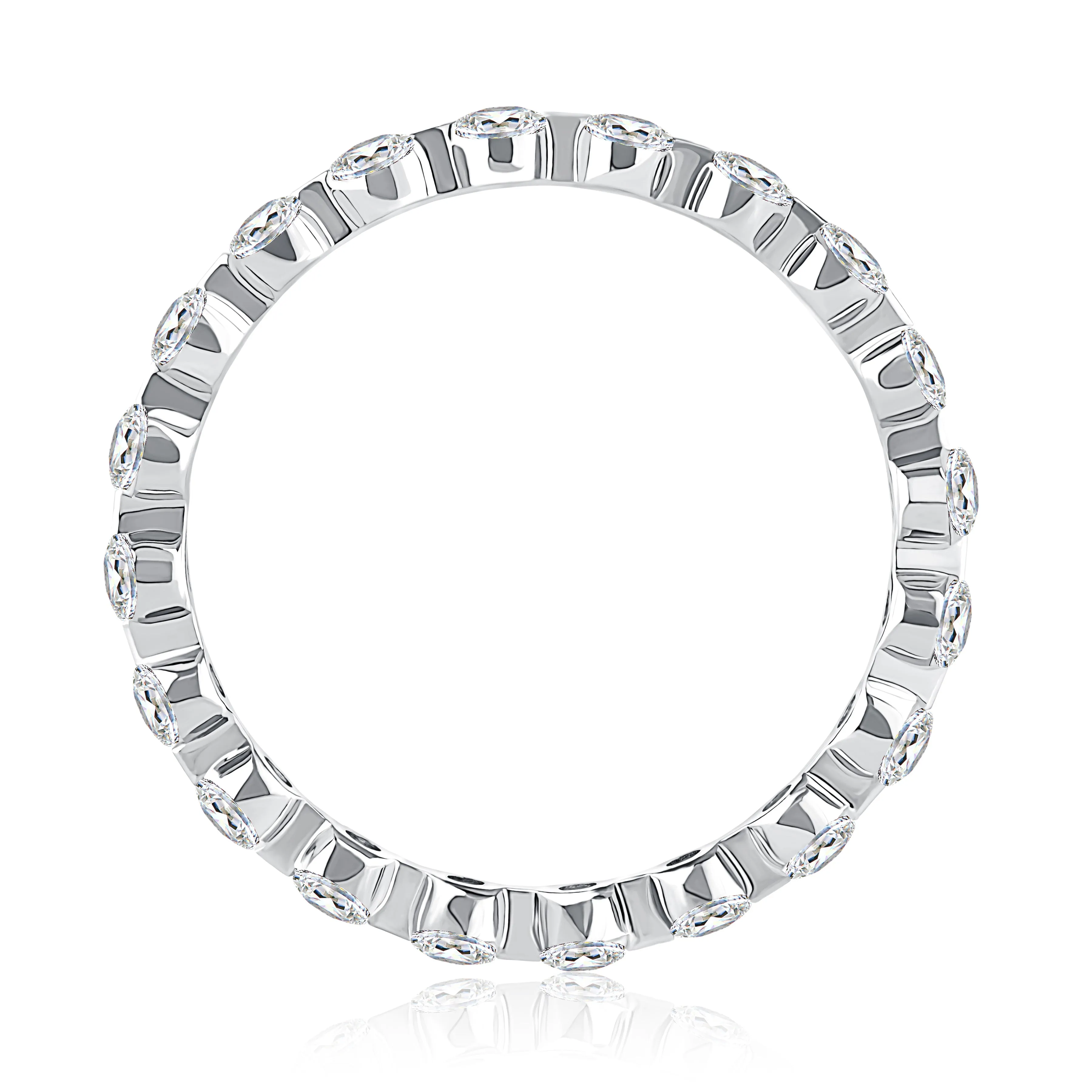 Delicate Round Diamond Eternity Band