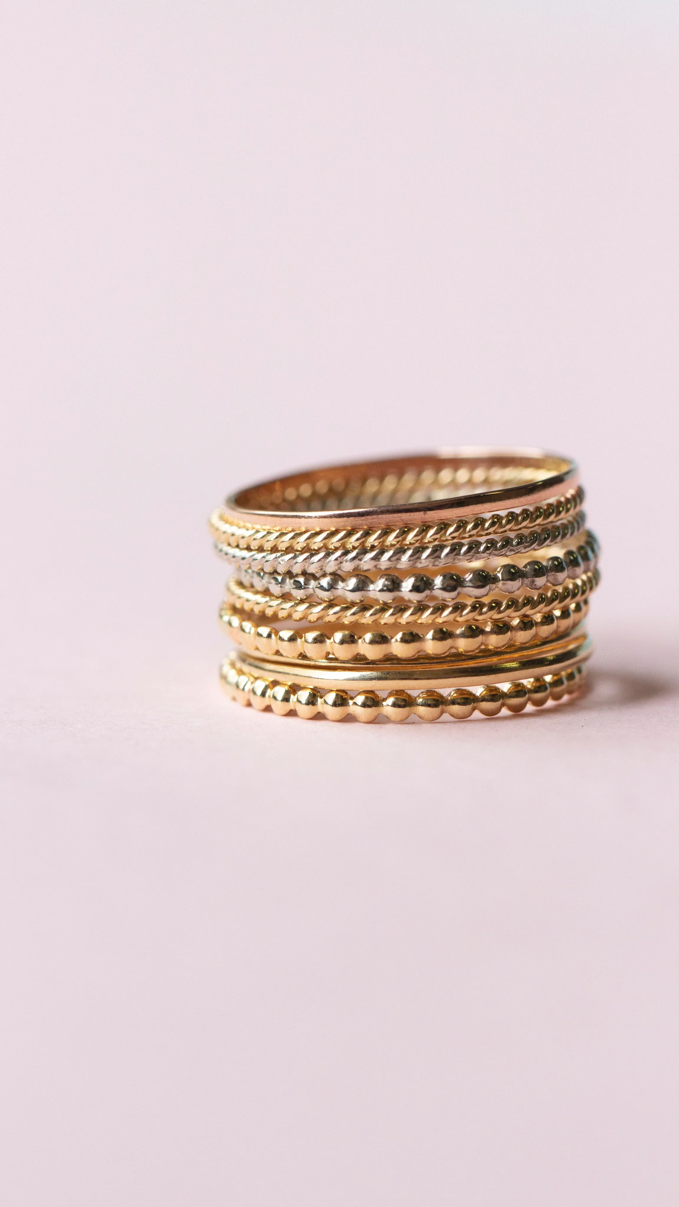 Delicate Trio Stacking Rings