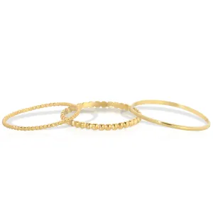 Delicate Trio Stacking Rings