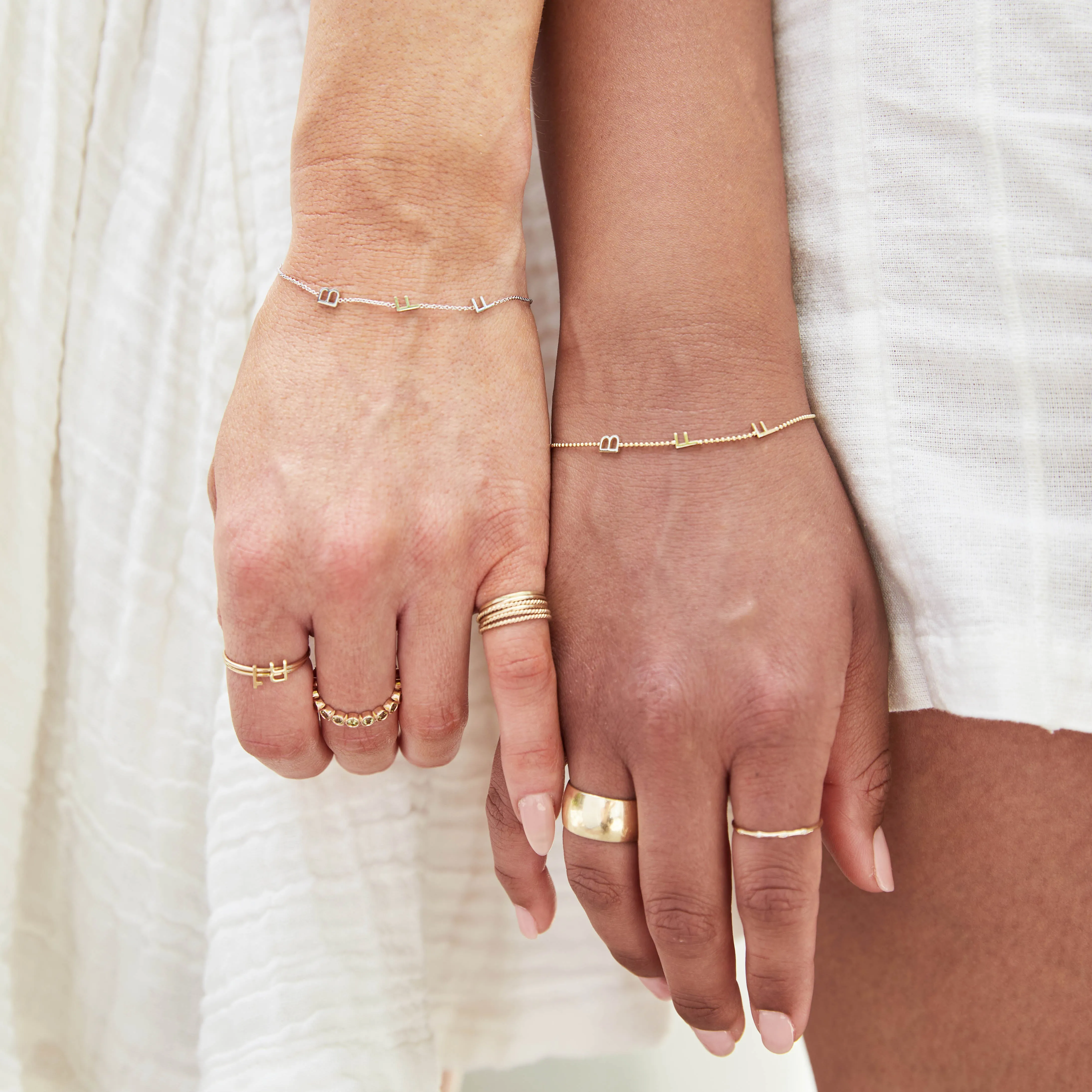 Delicate Trio Stacking Rings