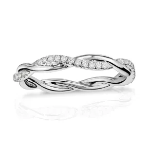 Delicate Twisted Diamond Ring