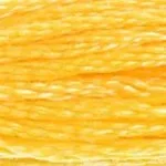 DMC cotton embroidery floss (8m) - Yellow - DMC Cotton Embroidery Floss (8,7y) - Yellow 