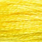 DMC cotton embroidery floss (8m) - Yellow - DMC Cotton Embroidery Floss (8,7y) - Yellow 