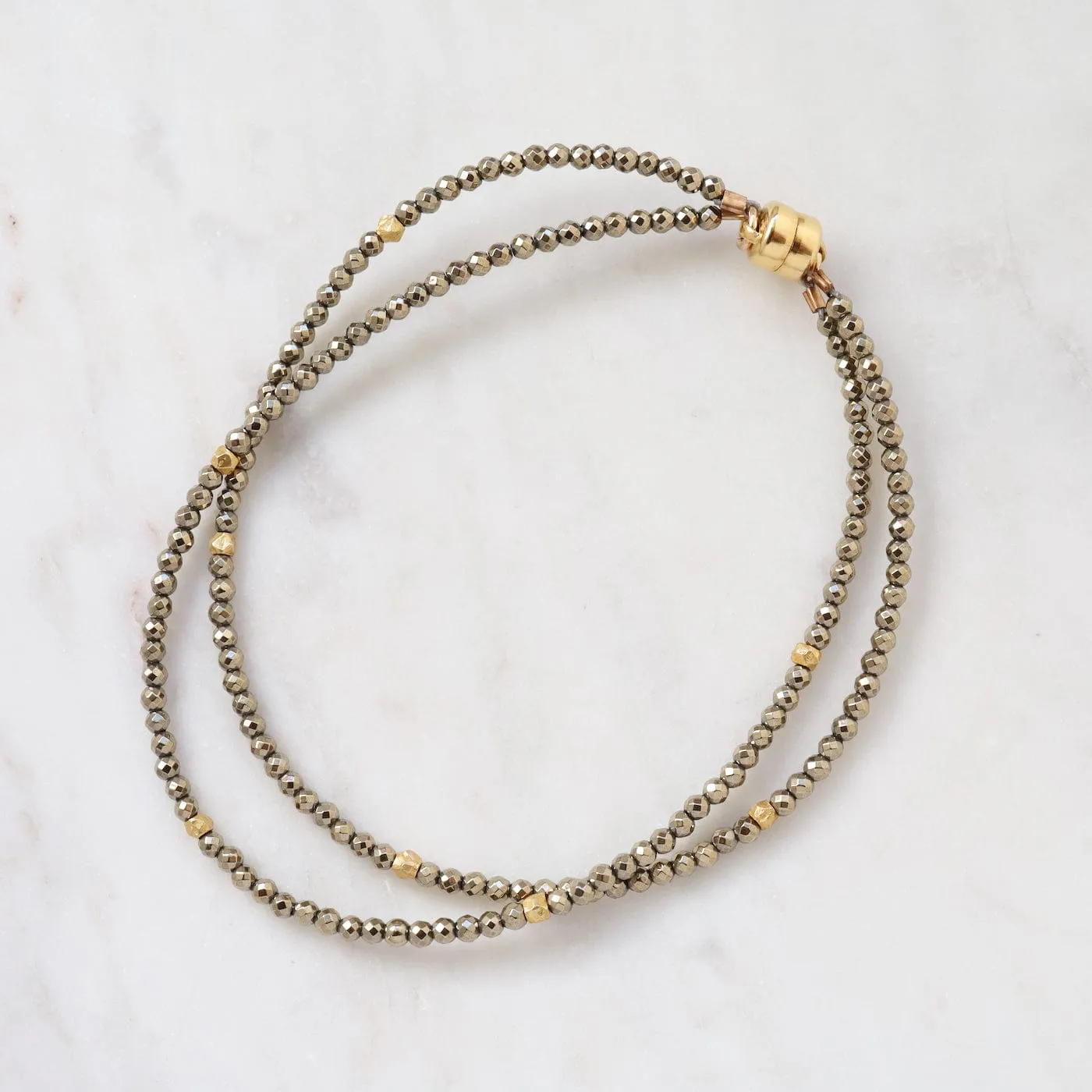 Double Pyrite Bracelet