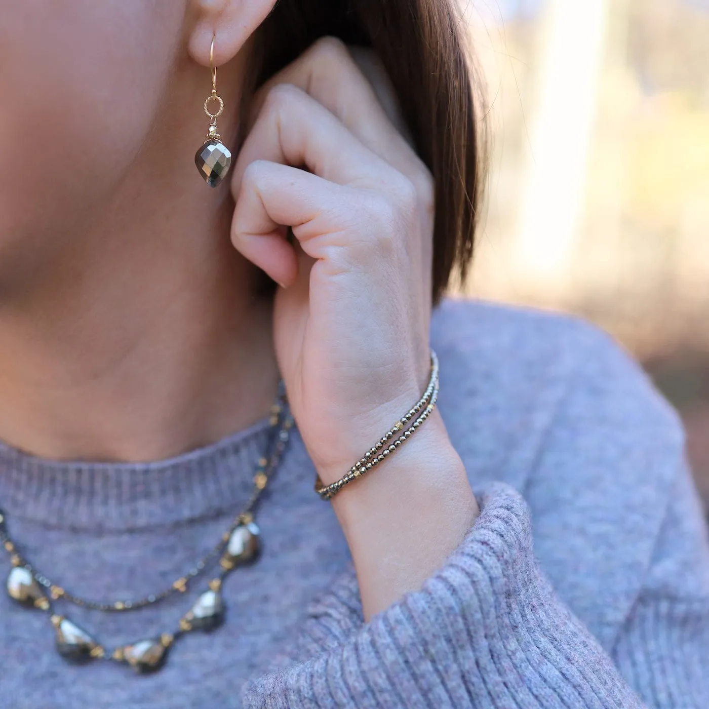 Double Pyrite Bracelet