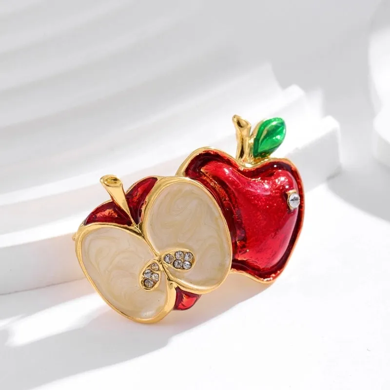 Elegant Cute Plant Fruit Bicycle Alloy Women's Brooches