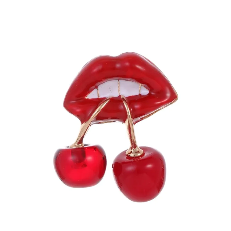 Elegant Cute Plant Fruit Bicycle Alloy Women's Brooches