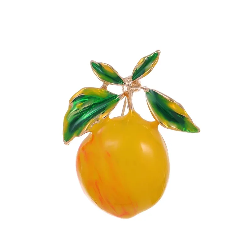 Elegant Cute Plant Fruit Bicycle Alloy Women's Brooches