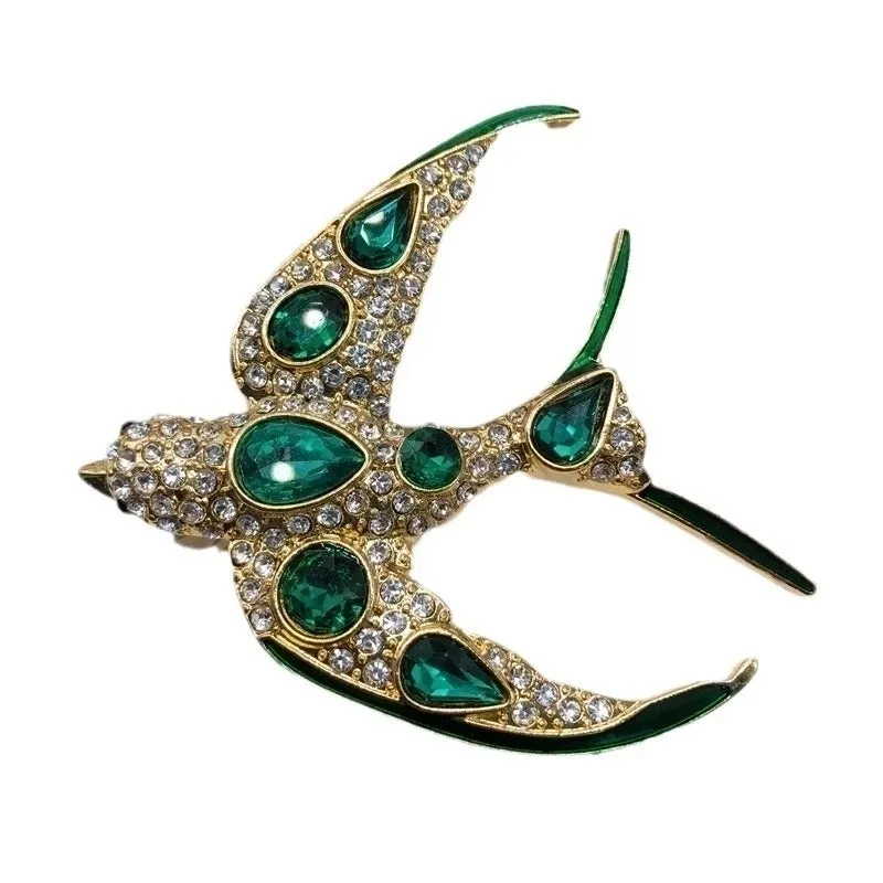 Elegant Luxurious Pin Animal Alloy Inlay Zircon Women's Brooches