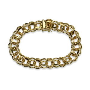 Estate 14K Yellow Gold Vintage Charm Bracelet