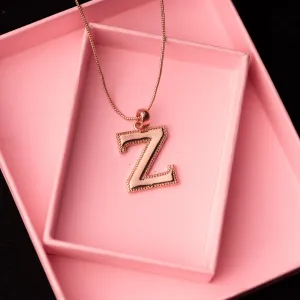 Estele - Charm "Z" Rosegold plated Pendant