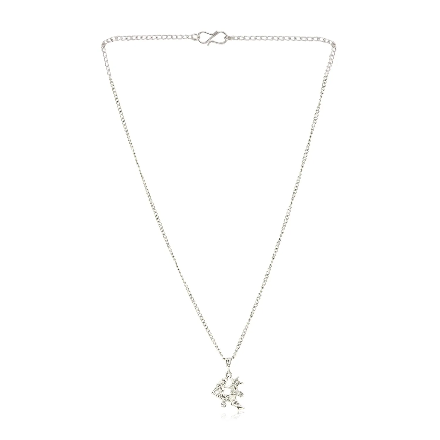 Estele - Rhodium Plated Virgo Zodiac Sign Pendant for Women / Girls