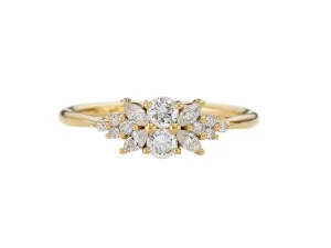 Flora Diamond Cluster Engagement Ring