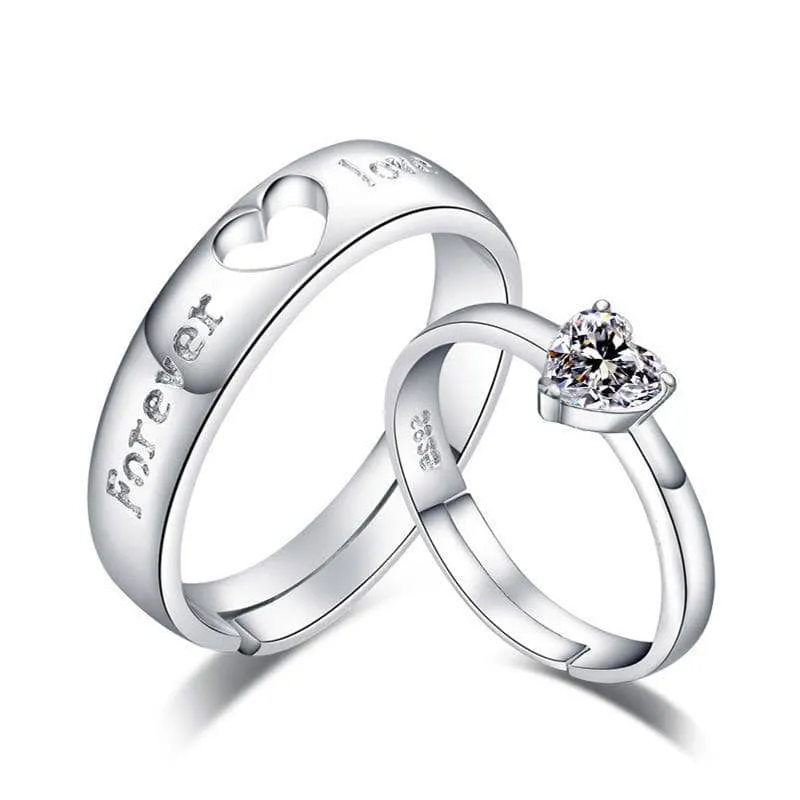 Forever Love Matching Couples Ring Set