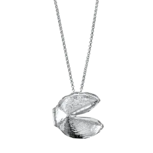 Fortune Cookie Locket (Signature) - Silver