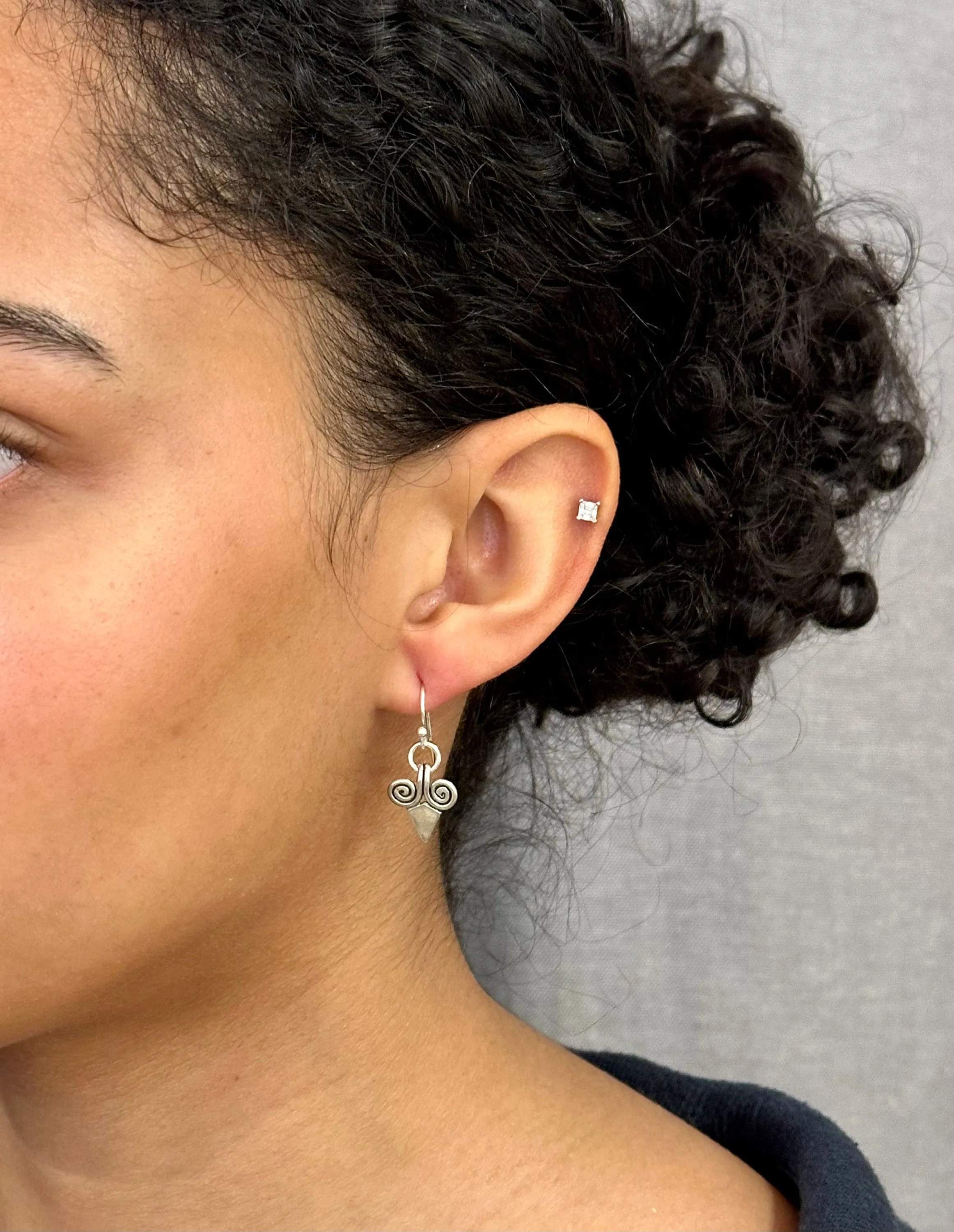 Geometric Point Earrings