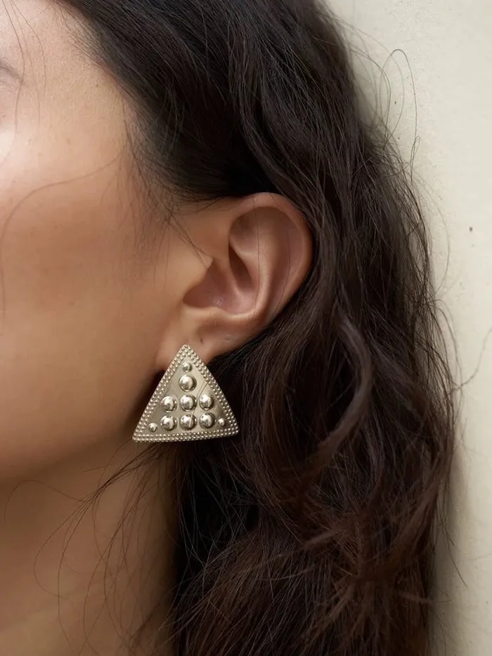 Geometric Triangle Bord Punk Earrings