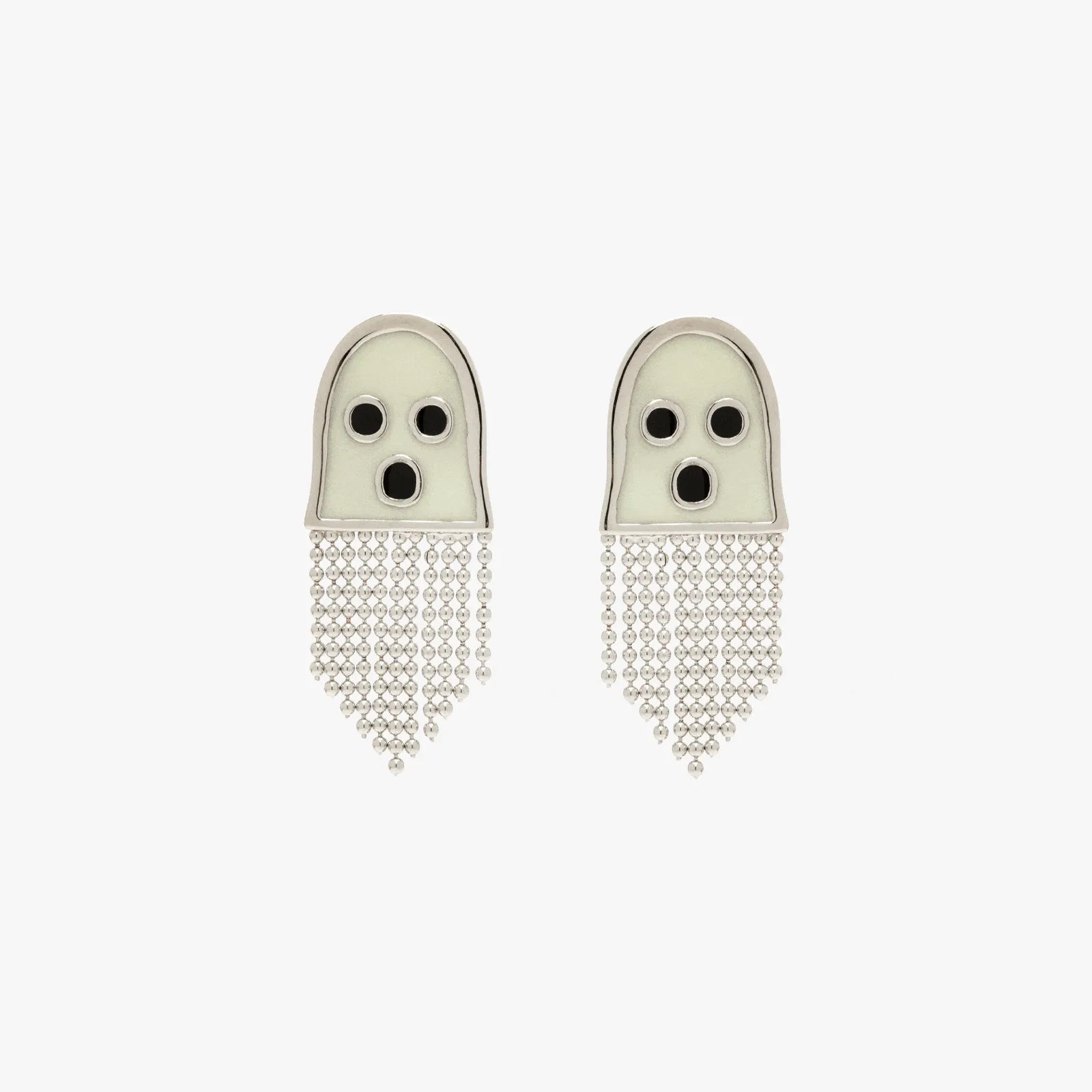 Glow in the Dark Ghost Emoji Stud